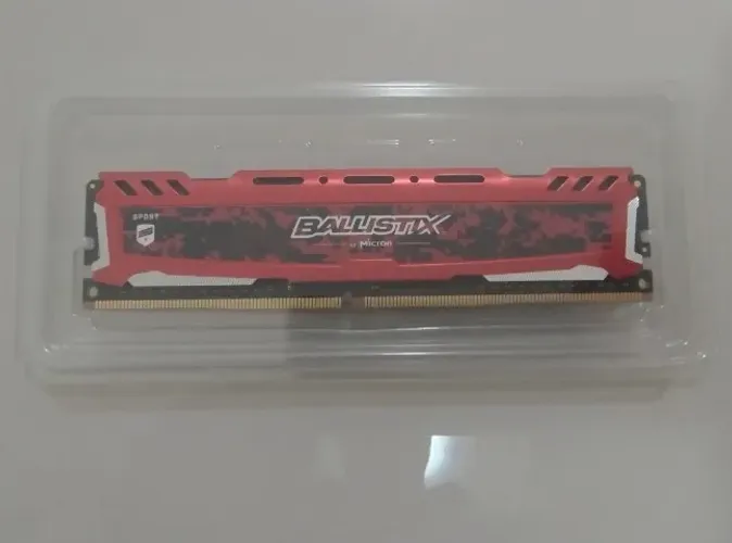 Memória DDR4 8GB 2400Mhz (1X8gb) Crucial Ballistix para desktop