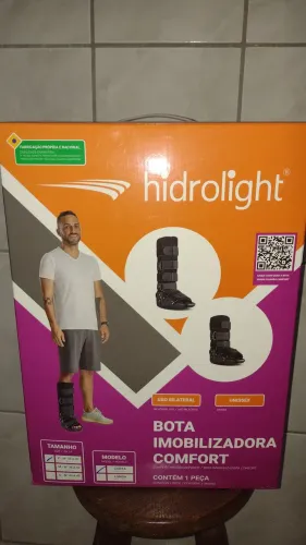Bota imobilizadora Comfort Marca Hidrolight Tamanho P (33 a 37)<br>