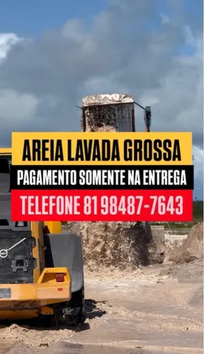 Areia direto do areeiro. Pague na entrega - carrada com 14m