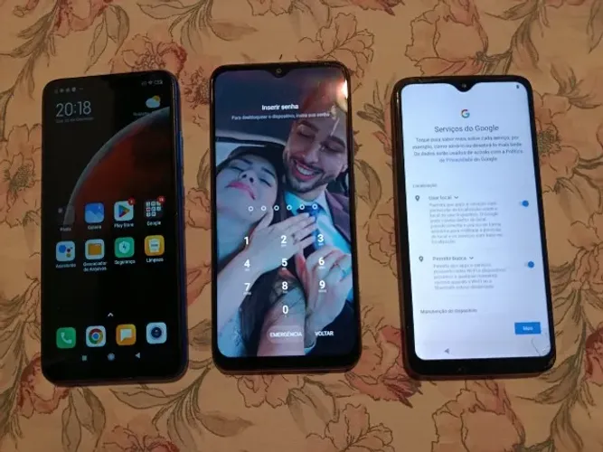 Kit 3 Celulares - Moto G8 Play + Redmi 9 + Redmi 9A