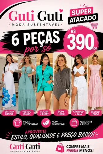 ATACADO 06 PEÇAS POR