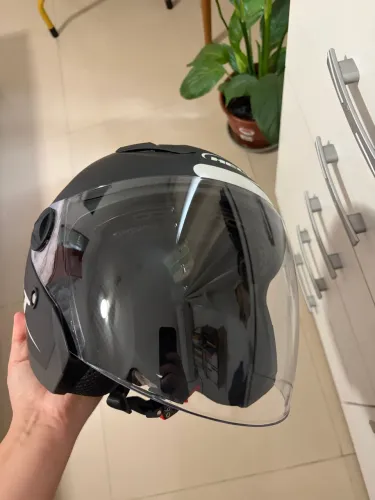 Capacete aberto Helt city com óculos interno nº58