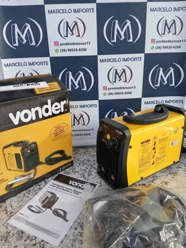 Máquina de Solda Vonder RIV 124 Bivolt Nova Eletrodo e TIG Profissional