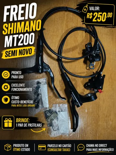 Par de freio shimano MT 200