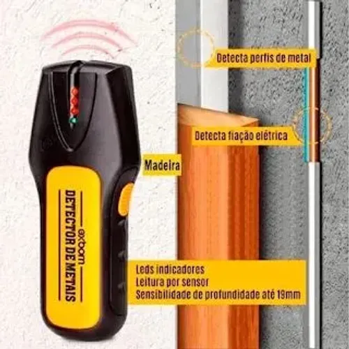 Detector Parede Tubo Cano Pvc Água Madeira Fio Scanner