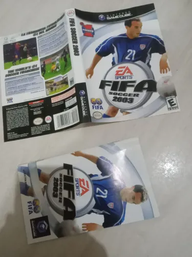 Encarte e manual Fifa soccer 2003 Nintendo game cube