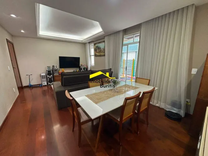 Apartamento para locação no Buritis, BH | 3 quartos (1 suíte) | Frente | 110m² | 2 vagas