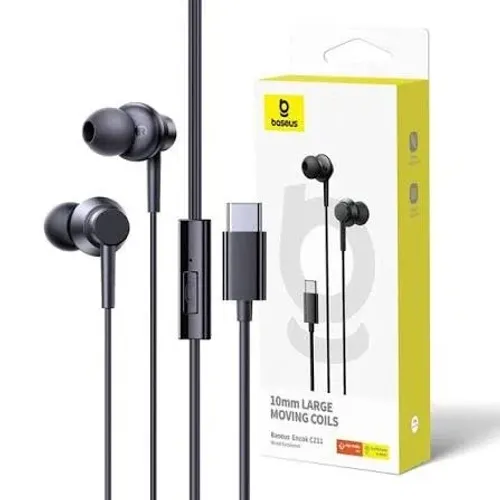 Fone De Ouvido Tipo C Baseus Encok Cz11 Original Com Microfone