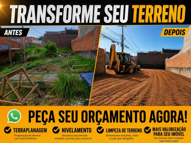 Aluguel de máquinas pesadas para terraplanagem