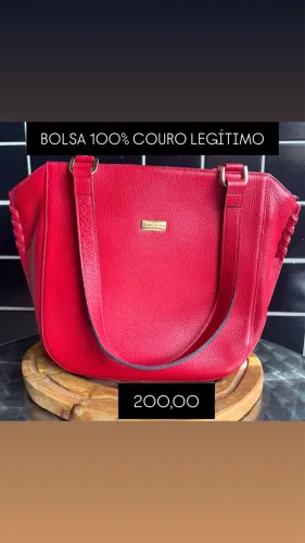Bolsas 100% de couro legítimo