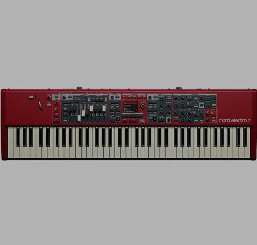 Piano de palco Nord Electro 7 com 73 teclas semi-pesado
