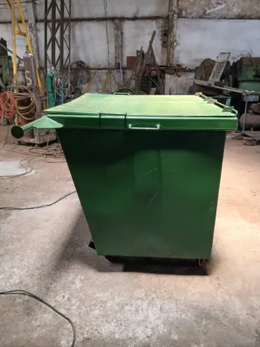 Caixa coletora de lixo, metálica 1000litros