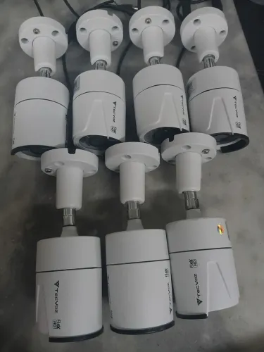 Lote 7 cameras tecvoz hd flex 200,00