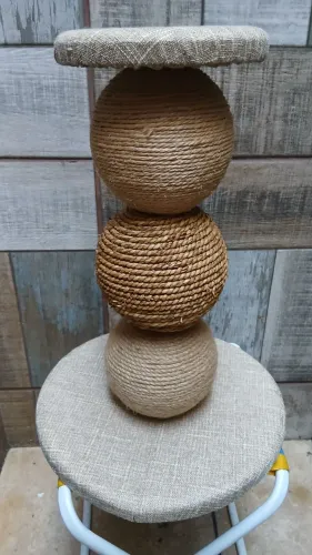 Arranhador Sisal Bola Tripla p/ gatos