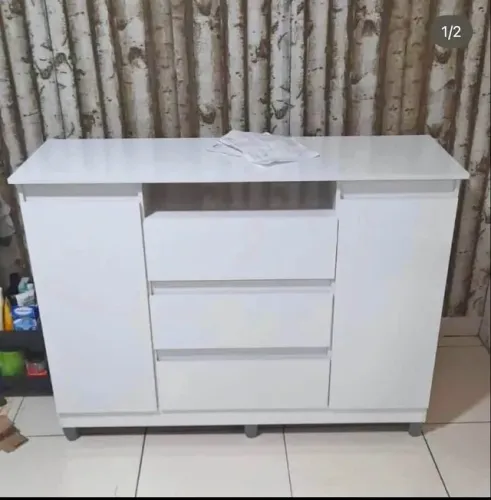 Cômoda Sapateira 3 Gavetas 2 Portas com Pés (Novo) Entrega Grátis!