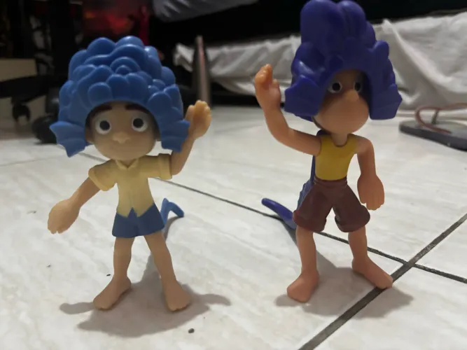 Boneco McDonald?s Luca e Alberto da Disney Pixar Mclanche feliz