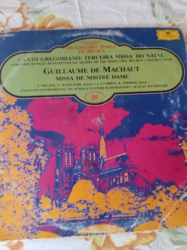 Guillaume de machaut em missa de notre dame disco de vinil