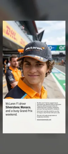 Boné McLaren Oscar piastre