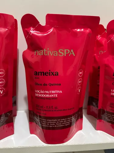 Refil Loção Desodorante Hidratante Corporal Nativa SPA Ameixa 350ml