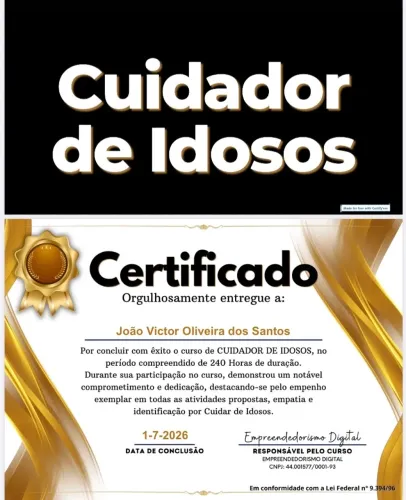 CUIDADOR DE IDOSO 12 HORAS OU 24 HORAS