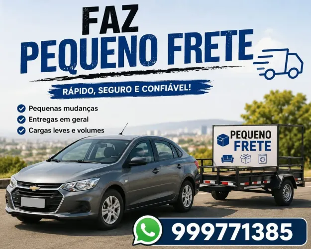 Faço pequenos frete serra e Vitória