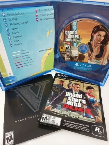 GTA V PS4 e PS5 com mapa