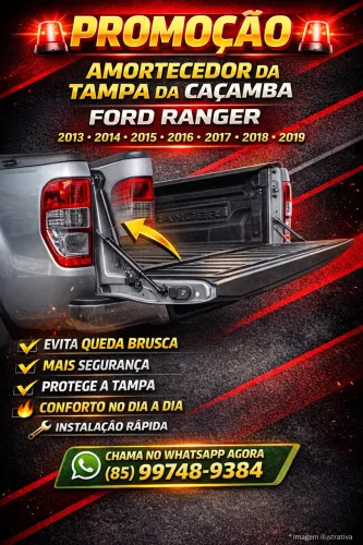Amortecedor para Tampa da Caçamba da Ranger 2013 até 2019