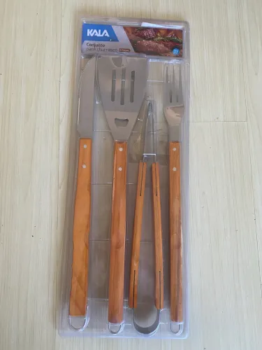 Conjunto Churrasco 4 Peças Kala