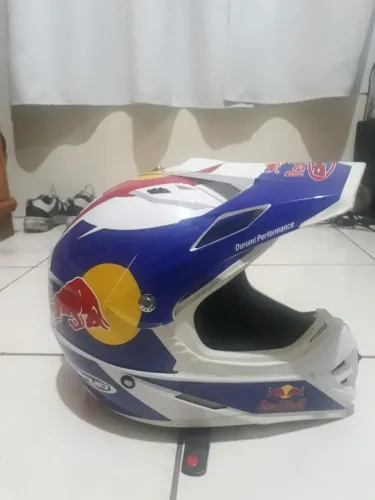 Capacete Motocross Cirus Red Bull Off Road Tam M 58 Novo