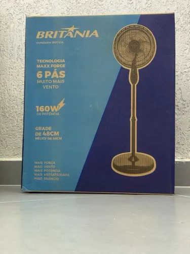 Ventilador de Coluna Britânia 6 Pás de 40cm 160W BVC41A Lacrado