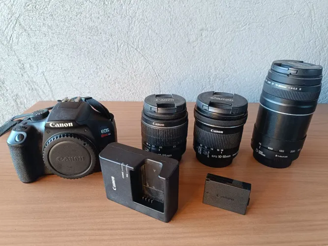 Camera Canon t6 + lentes