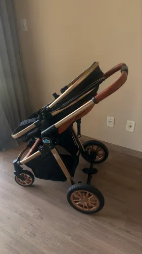 Carrinho de Bebê passear 3 em 1 Ares Plus - Preto 