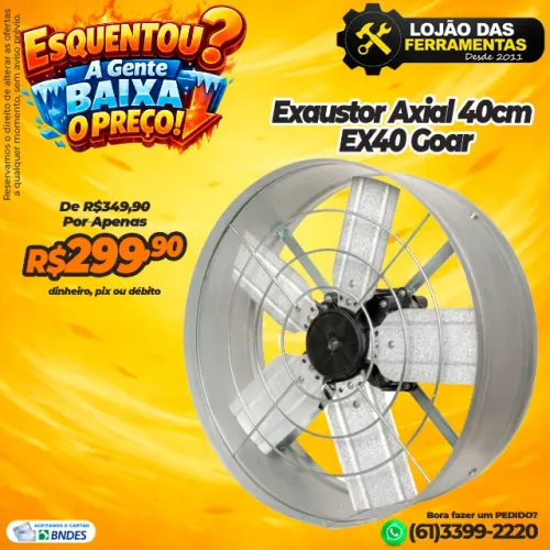 Exaustor Axial 40cm EX40 Goar