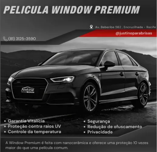 fumê / pelicula WINDOW PREMUM / nano ceramica