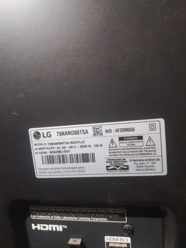 TV LG Smart 75NANO80TSA