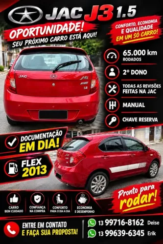 JAC J3 S 1.5 Jet Flex 16V VVT 5P 2013