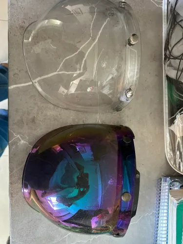02 Viseiras tipo bola para capacete
