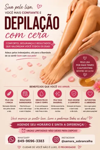 Depilação com cera