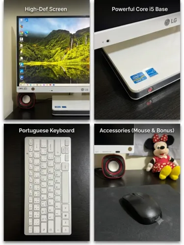 Vendo computador junto vai a mesa.