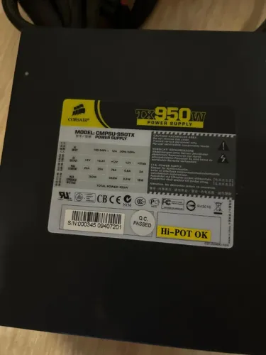 Fonte Corsair TX950W 950W Original - Funcionando Perfeitamente