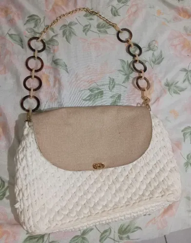 Bolsa de Crochê - Fio de malha