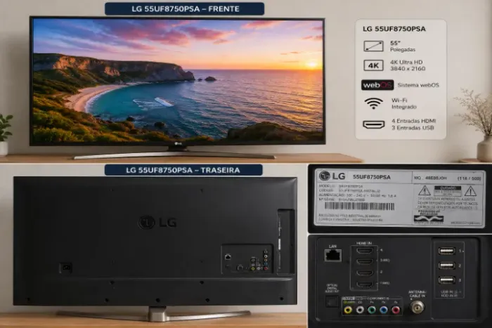 Tv para retirada de peças ou troca de tela