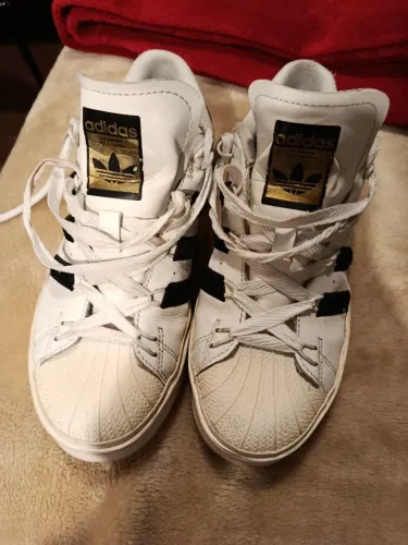 Tênis Adidas superstar plataforma branco 38