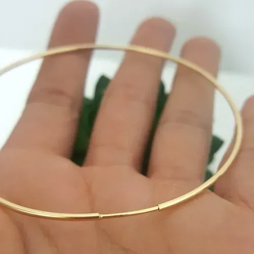 Brinco Argolão Ouro18 K / 6 Cm X 2 Mm Peso 7.00 Gramas