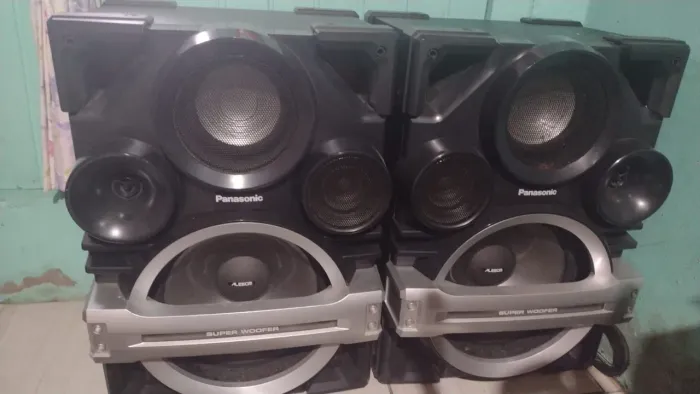 Caixas de som residencial panasonic sc-max 750