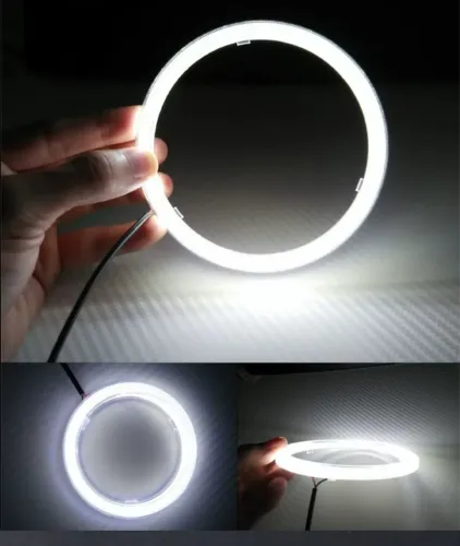 Olho de Anjo Farol Automotivo 80mm UMA UNIDADE - LED DRL Luz Branca