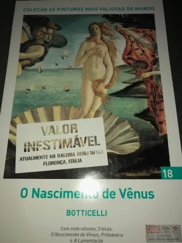 Livro - Botticelli - O Nascimento de Vênus - 3 Gravuras
