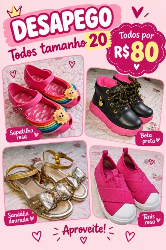 Sandálias e tenis