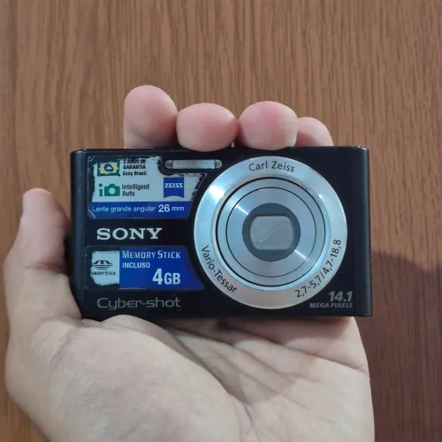 Cybershot Dcc-W320 Preta - Completa