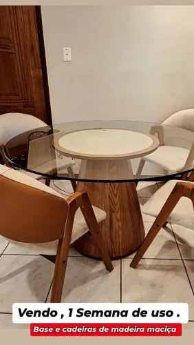Mesa 4 Lugares Madeira Maciça 
